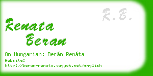 renata beran business card