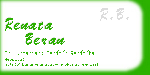 renata beran business card